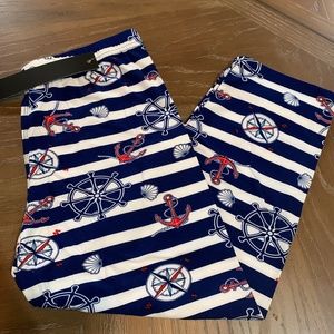 Nautical Capri Leggings